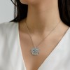 ANTHOS - NECKLACE _ s925 White Gold colour