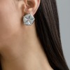 ANTHOS - EARRINGS _ s925 White Gold colour