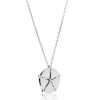 ANTHOS - NECKLACE _ s925 White Gold colour