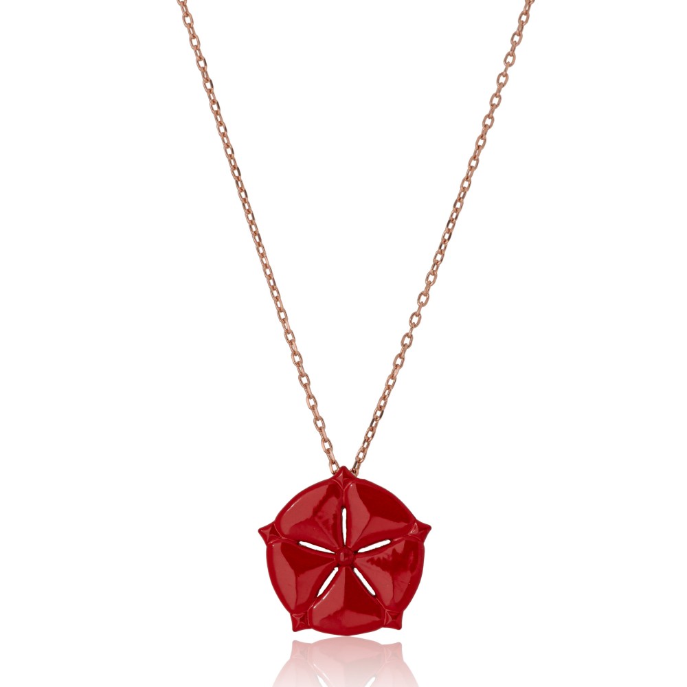 ANTHOS - NECKLACE _ s925 Red colour ANTHOS - NECKLACE _ s925 Red colour