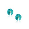CHOROCHRONOS - 18K GOLD, TITANIUM AND DIAMOND EARRINGS _MM3 turquoise