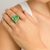 CHOROCHRONOS - 18K GOLD, TITANIUM AND DIAMOND RING _MM3 green