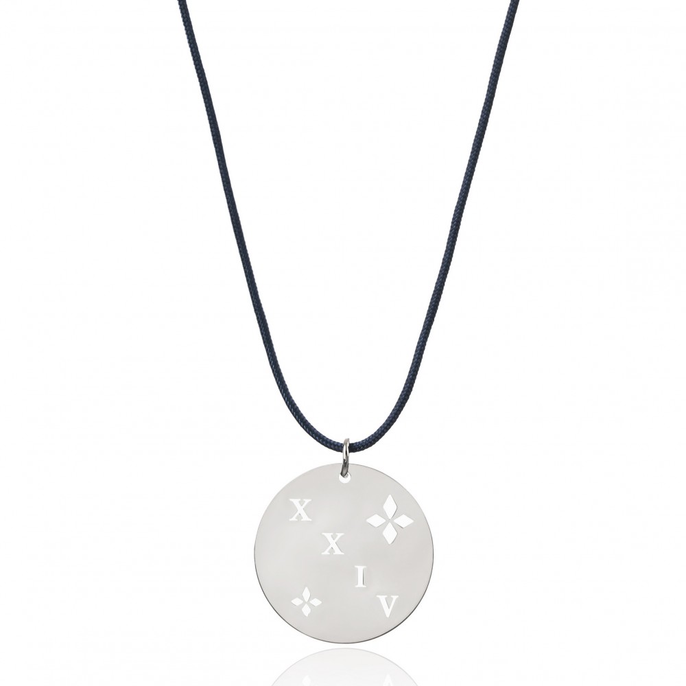 ENASTRON - NECKLACE _ S925 WHITE GOLD COLOUR