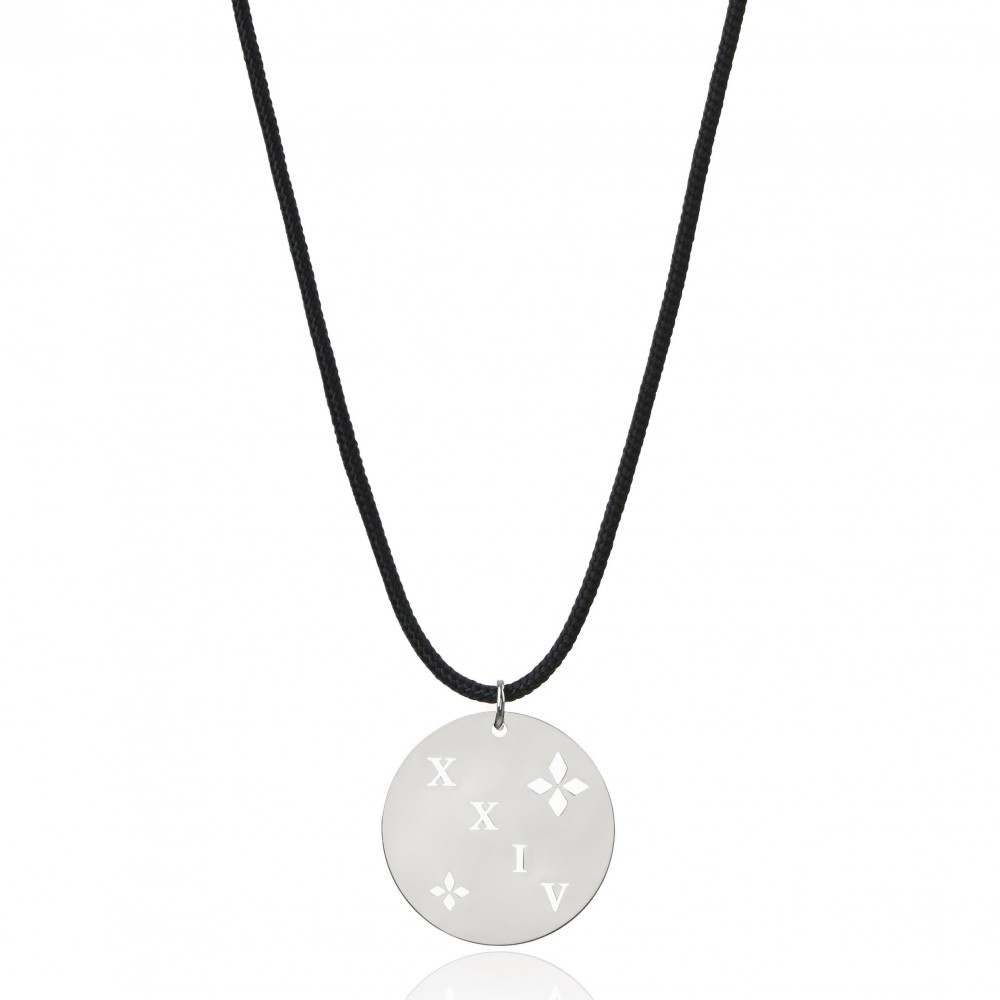 ENASTRON - NECKLACE _ S925 WHITE GOLD COLOUR