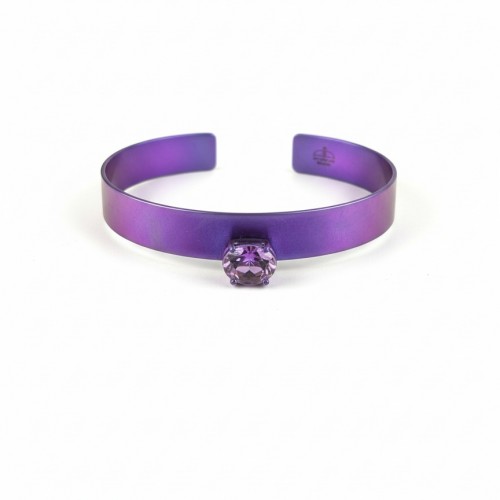 FORMA  - AMETHYST TITANIUM BRACELET  _MM _ aubergine