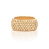 PAVE YELLOW GOLD BRILLIANT CUT DIAMOND RING _ LM