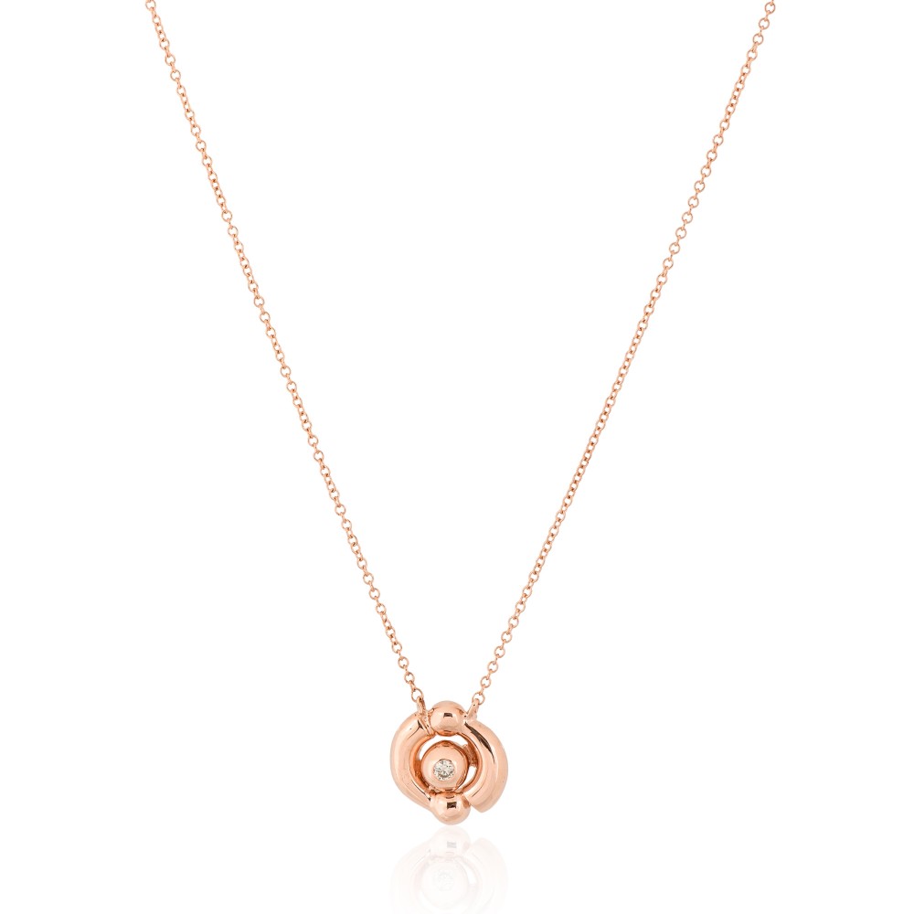 PERIVALLON 18K ROSE GOLD NECKLACE _1D.SM