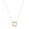 ECHOS-T 18K ROSE GOLD DIAMOND NECKLACE _4D.SM