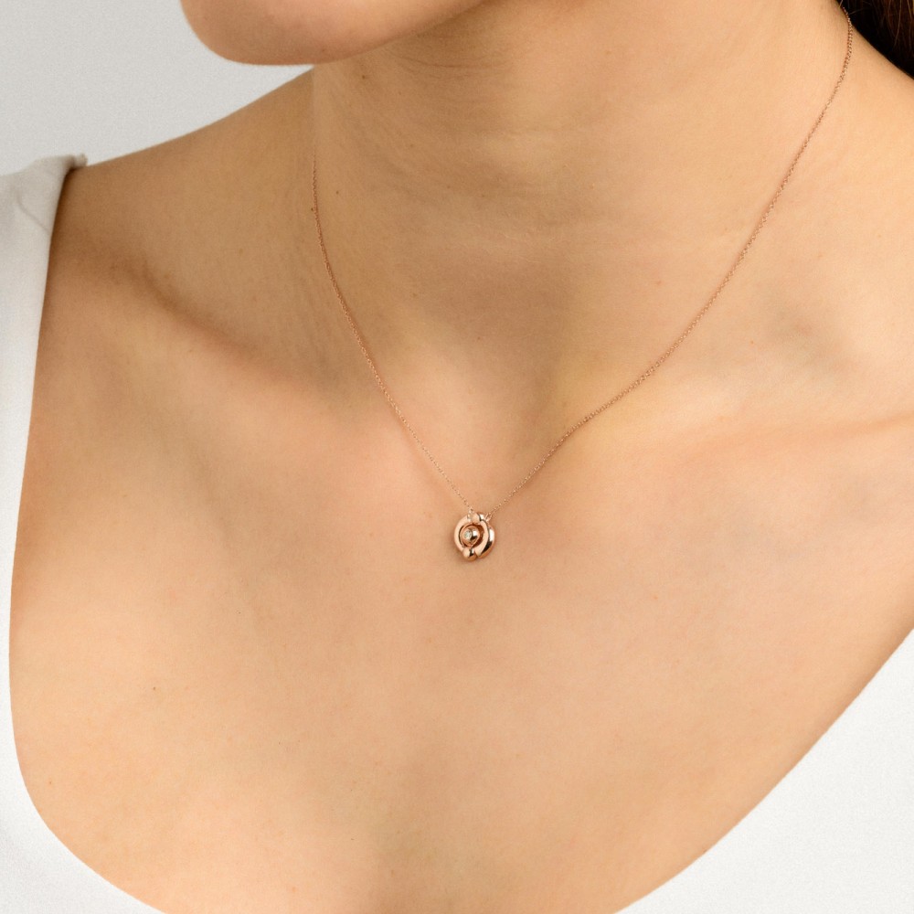 PERIVALLON 18K ROSE GOLD NECKLACE _1D.SM