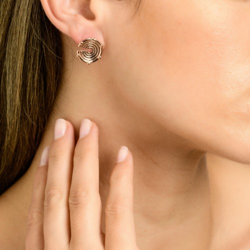 CHRONOS 18K ROSE GOLD EARRINGS _SM