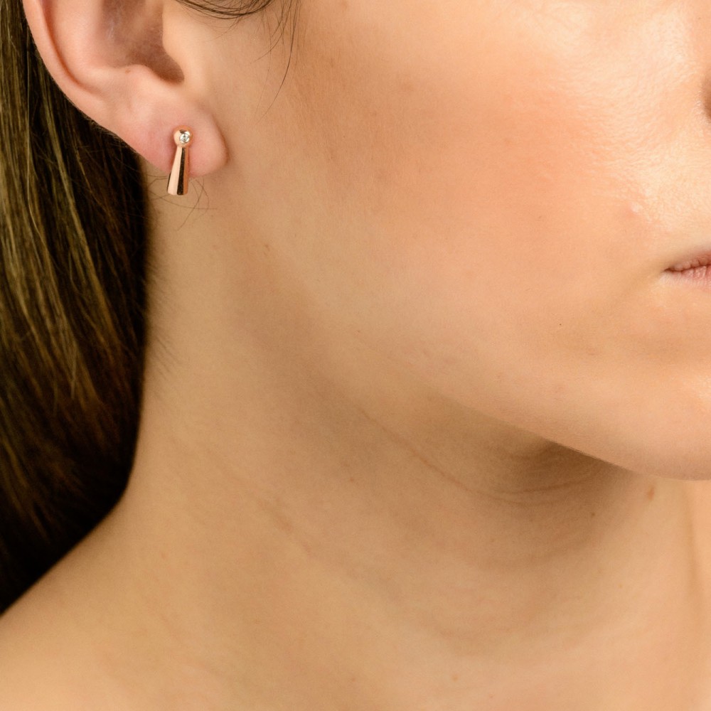 ECHOS-1 18K ROSE GOLD EARRINGS _2DSM