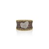 Cognac and white brilliant cut diamonds ring Cognac and white brilliant cut diamonds ring
