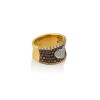 Cognac and white brilliant cut diamonds ring Cognac and white brilliant cut diamonds ring