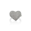 Brilliant cut diamonds Heart Ring