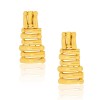ECHOS -KR  YELLOW GOLD EARRINGS