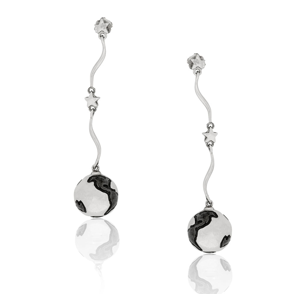 HYDROGIOS WHITE GOLD EARRINGS  - KR