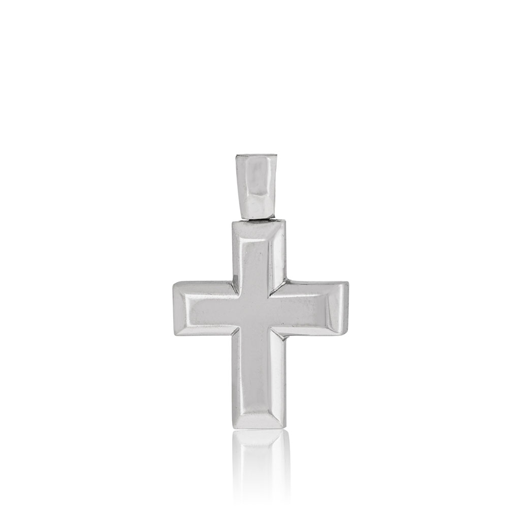 WHITE GOLD CROSS - F