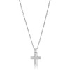 WHITE GOLD CROSS - F