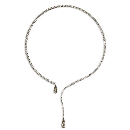 DIAMOND NECKLACE WITH A PAIR OF DROPS DIAMOND NECKLACE WITH A PAIR OF DROPS