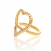 HEART _ 18K YELLOW GOLD DIAMOND RING
